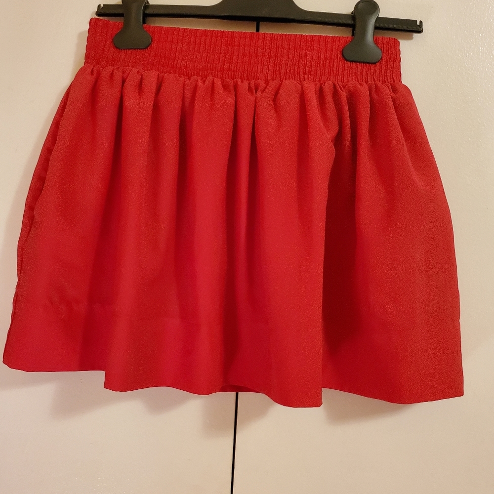 Red skirt